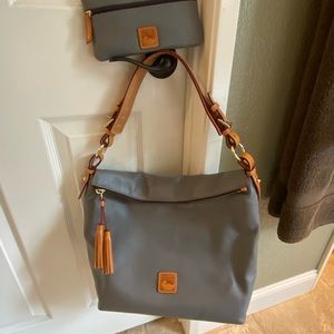 Dooney & Bourke hobo bag, wallet & keychain SET